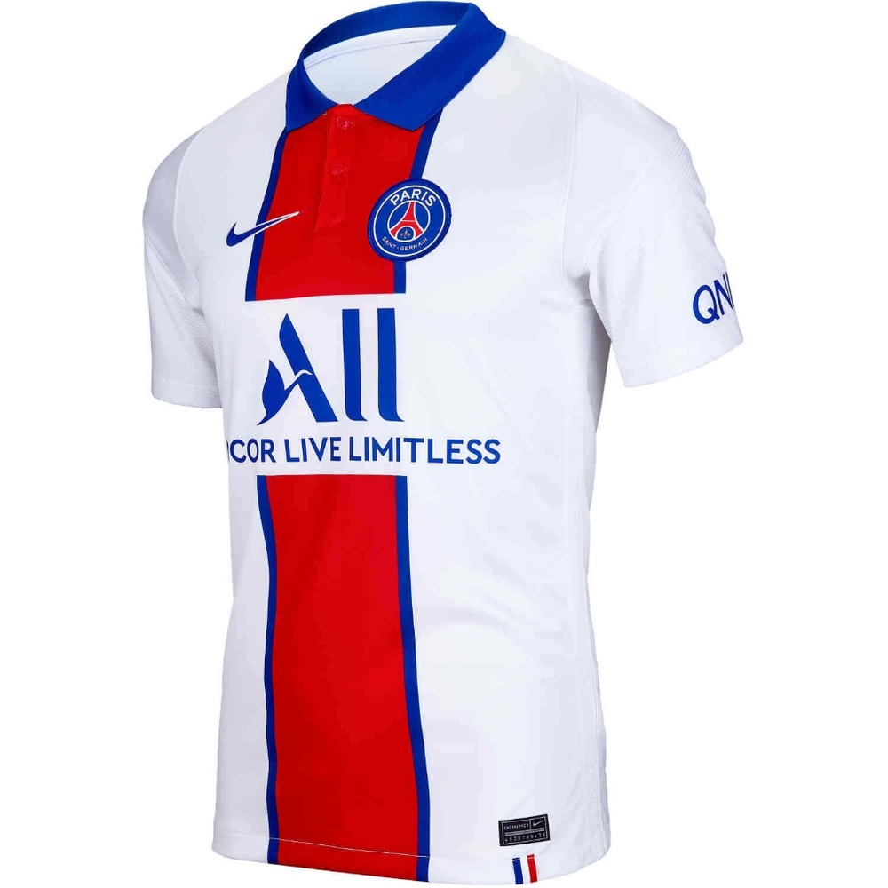 Nike Paris Saint Germain PSG 2020-21 Stadium Away Jersey CD4241-101 (White/Blue)